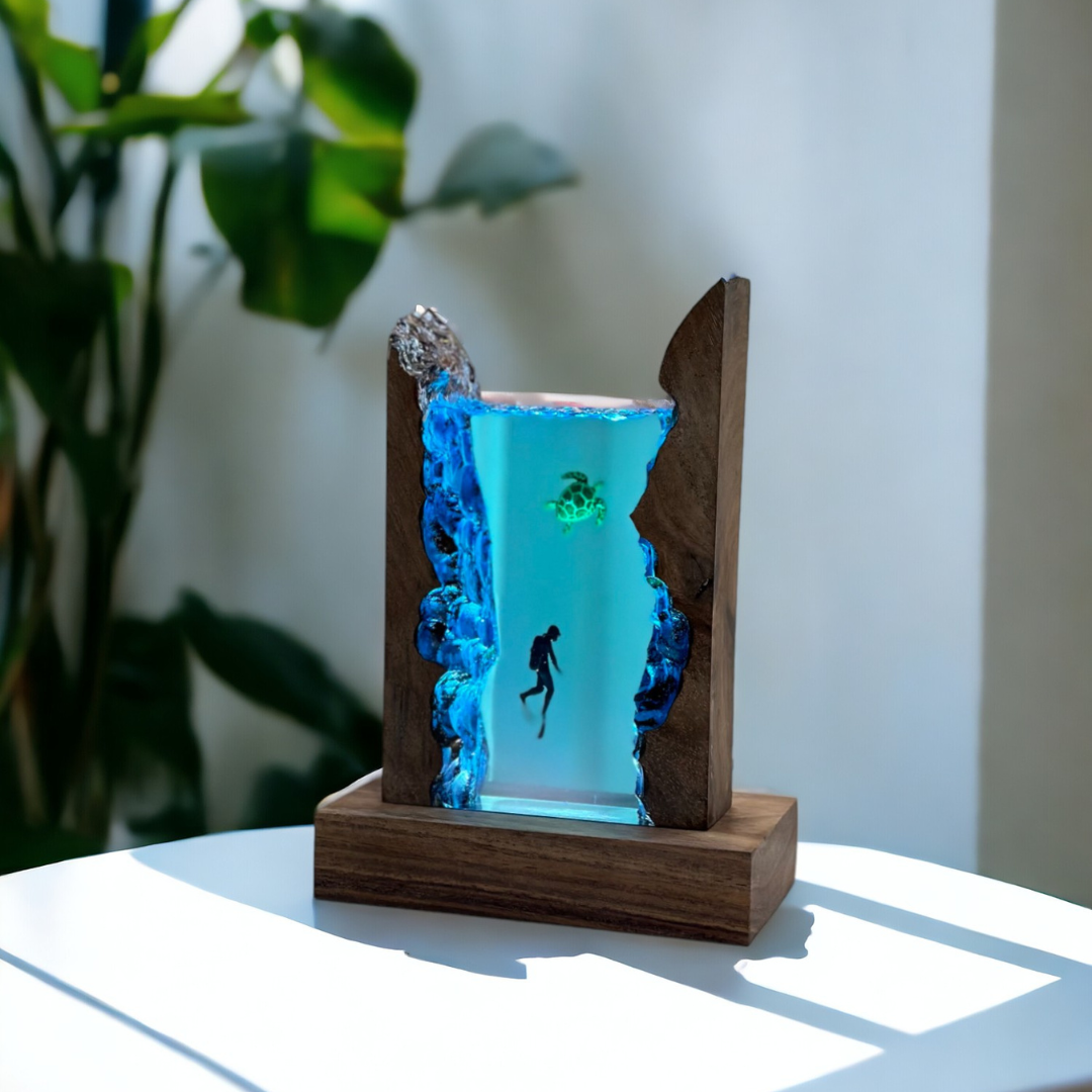Epoxy Resin Art Custom Lamp