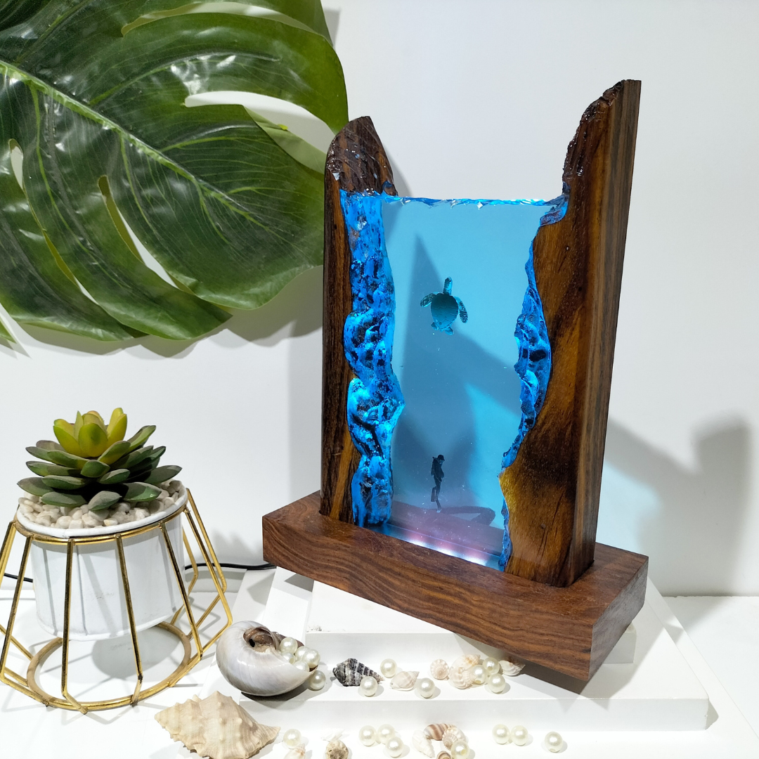 Epoxy Resin Art Custom Lamp