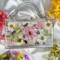 Crystal Floral Epoxy Clutch thumbnail