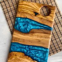 Engraved Wood Resin Cheese Board thumbnail