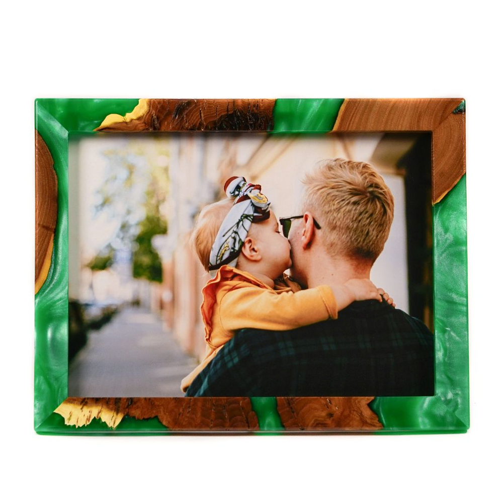 Wood&Resin Picture Frame TEMPO – Olive Green