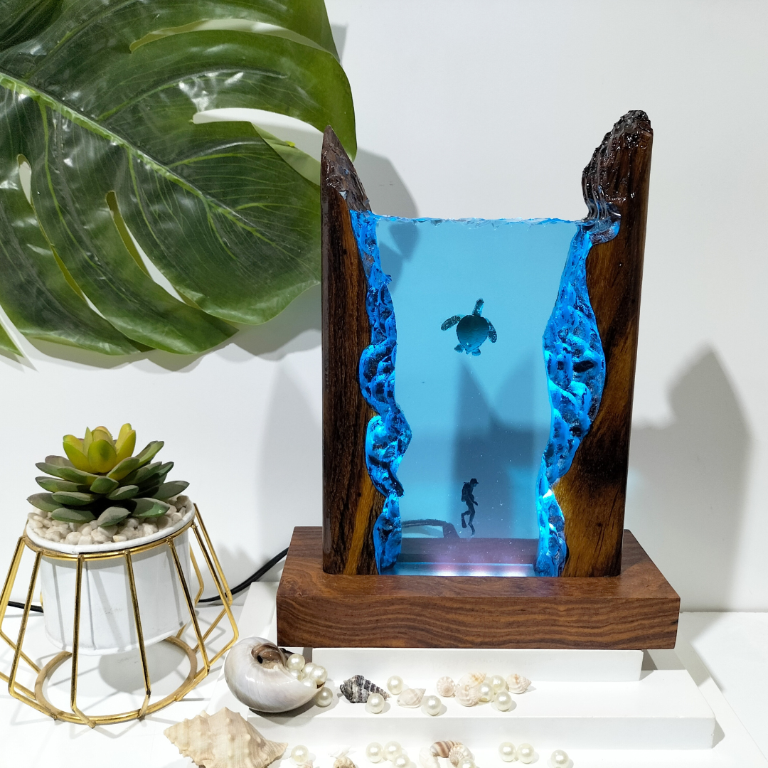 Epoxy Resin Art Custom Lamp