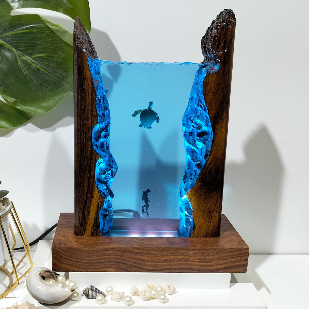 Epoxy Resin Art Custom Lamp