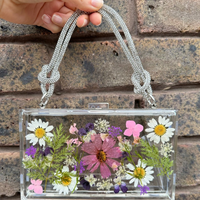 Crystal Floral Epoxy Clutch thumbnail