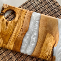 Engraved Wood Resin Cheese Board thumbnail