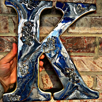 Tropical Paradise Geode Resin Letters thumbnail