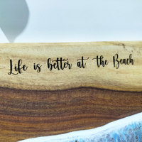 Personalized Olive Wood + Resin Serving Board thumbnail