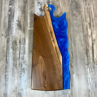 Custom Blue Epoxy Cutting boards thumbnail