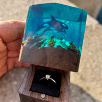 Dolphin Couple Epoxy Ring Box thumbnail
