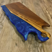Custom Blue Epoxy Cutting boards thumbnail