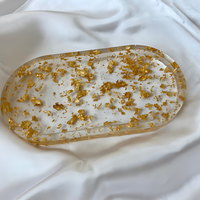 Translucent Gold foil Epoxy Jewelry Dish thumbnail
