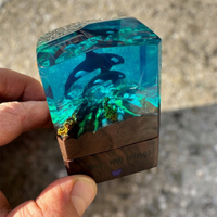 Dolphin Couple Epoxy Ring Box thumbnail