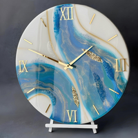 Blue Gold Resin Wall clock thumbnail