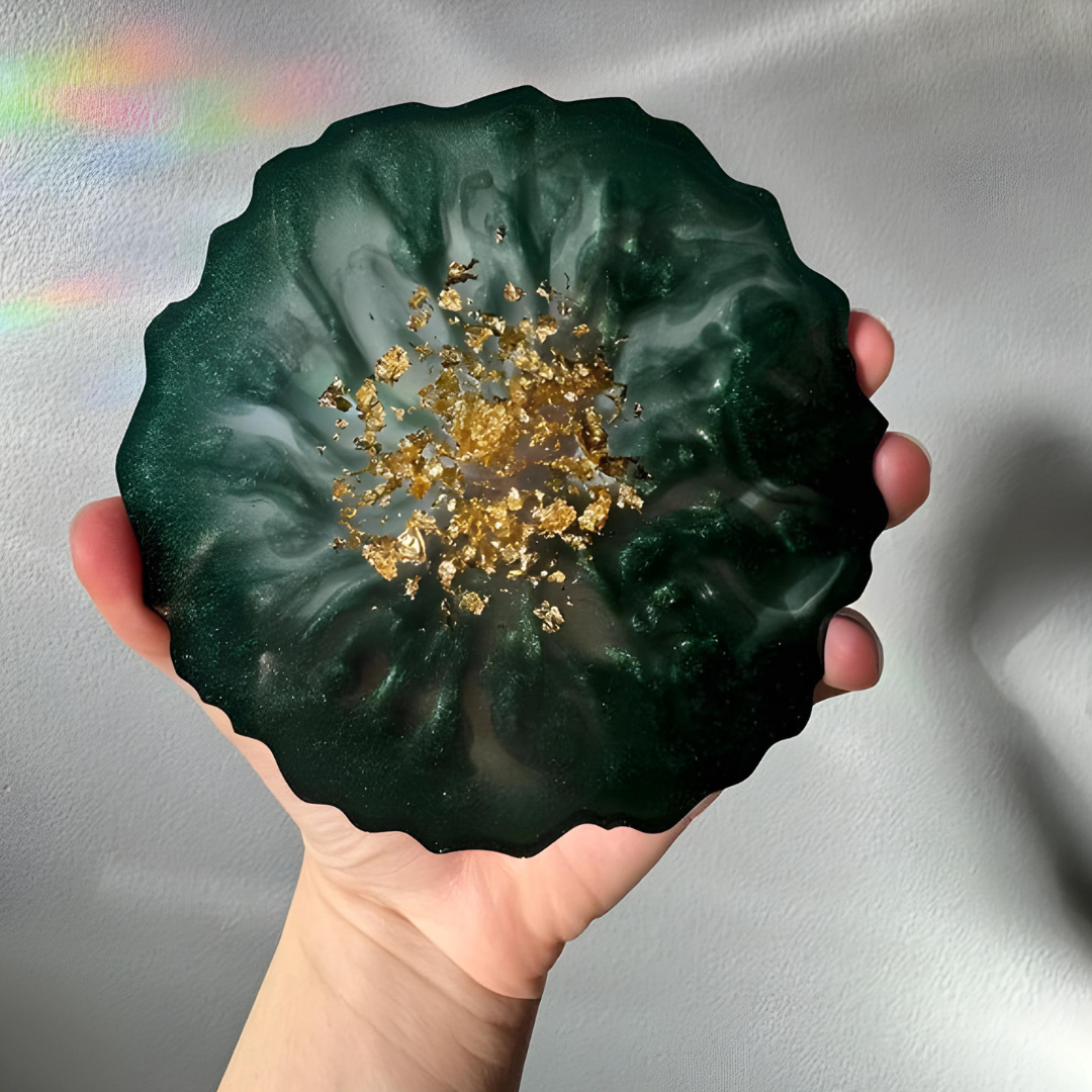 Multicolor Epoxy  Resin Coasters