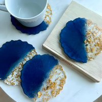 Epoxy Geode Resin Coasters thumbnail