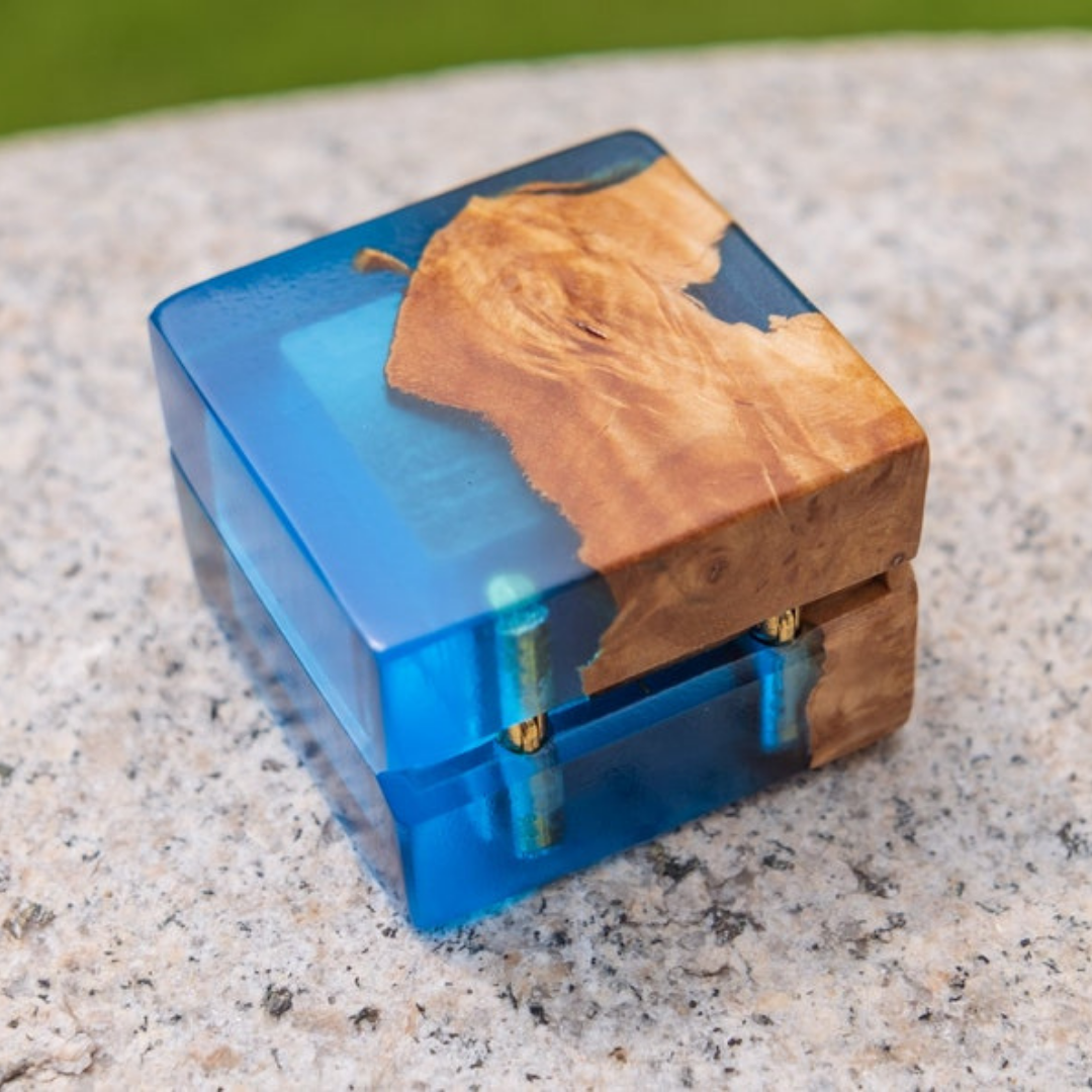 Nature’s Palette Epoxy Ring Box