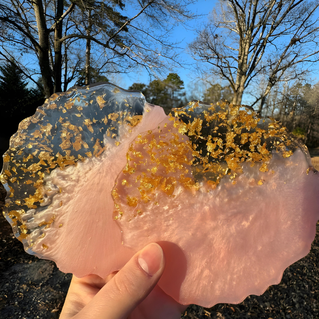 Multicolor Epoxy  Resin Coasters