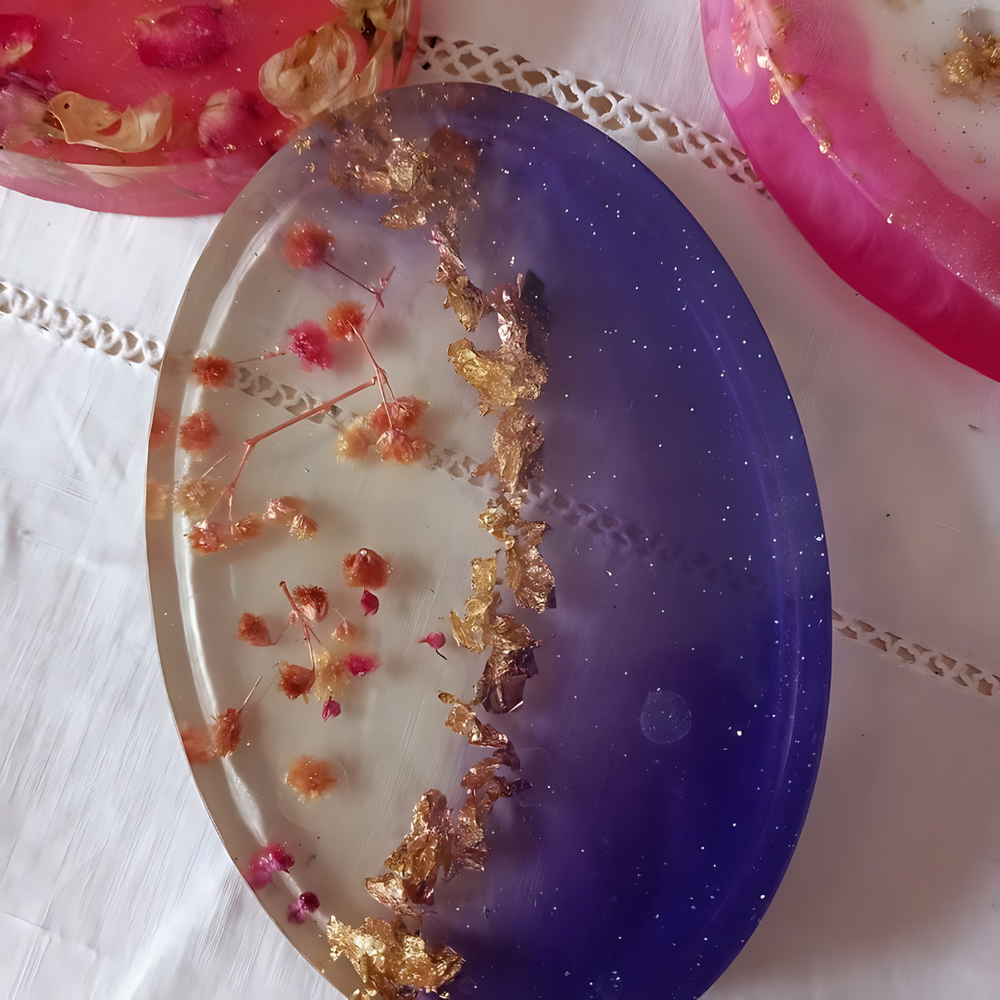 Petal Preserved Resin Soap Dish