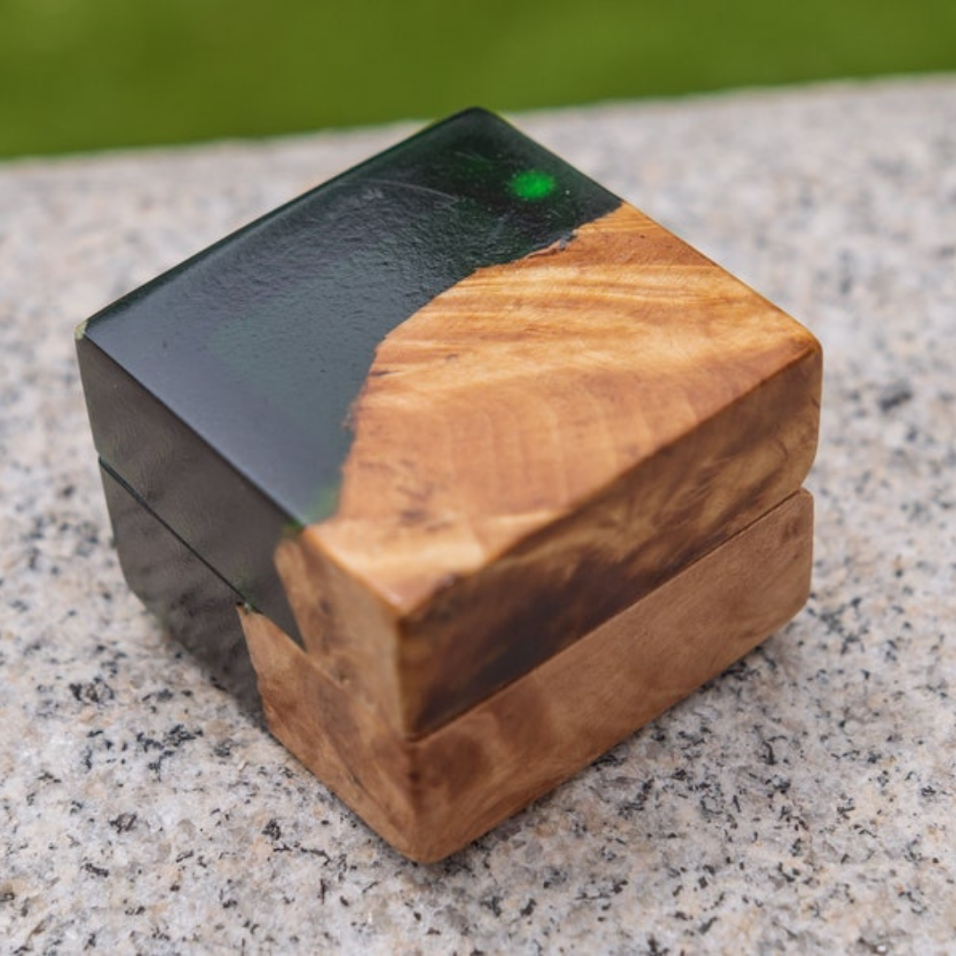 Nature’s Palette Epoxy Ring Box