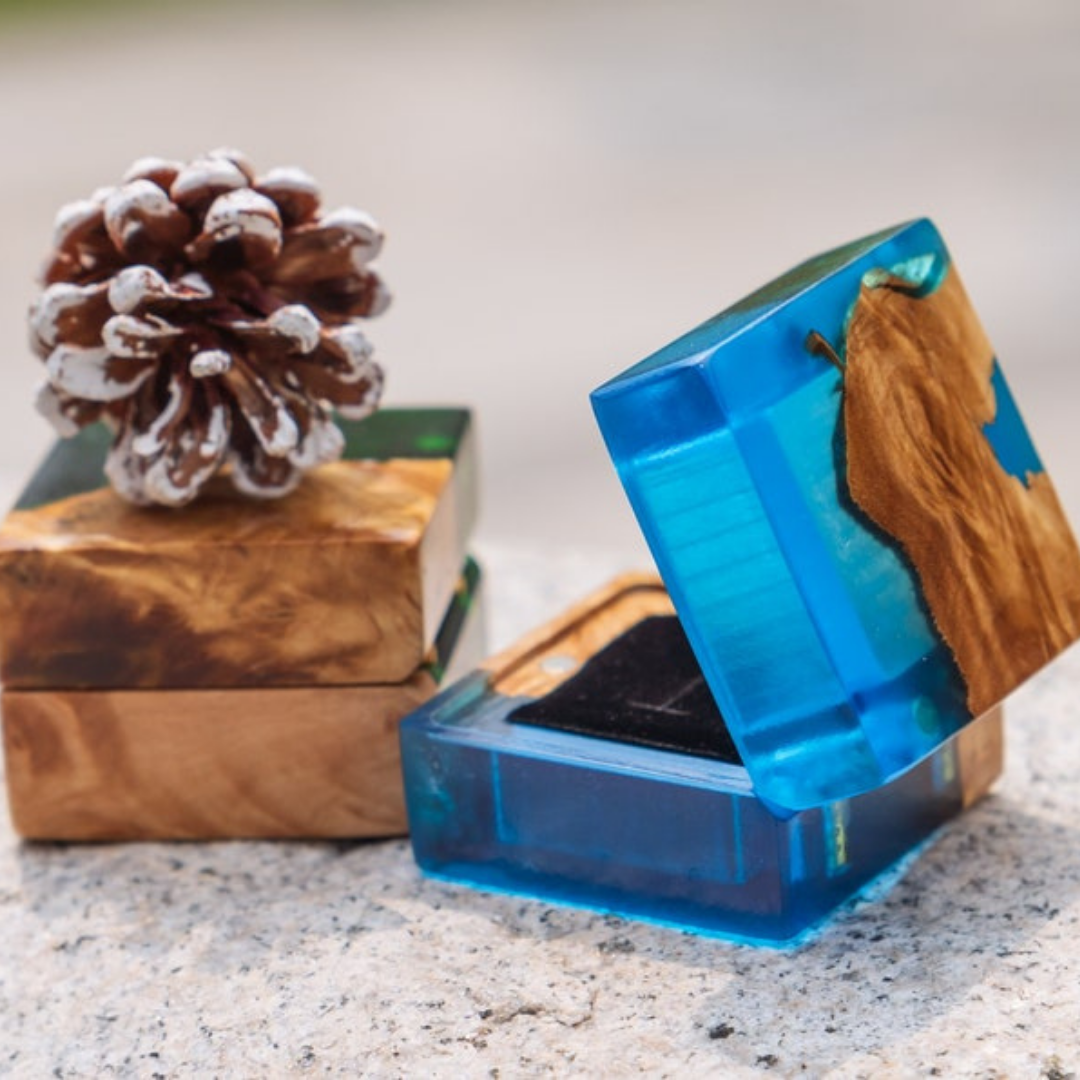 Nature’s Palette Epoxy Ring Box