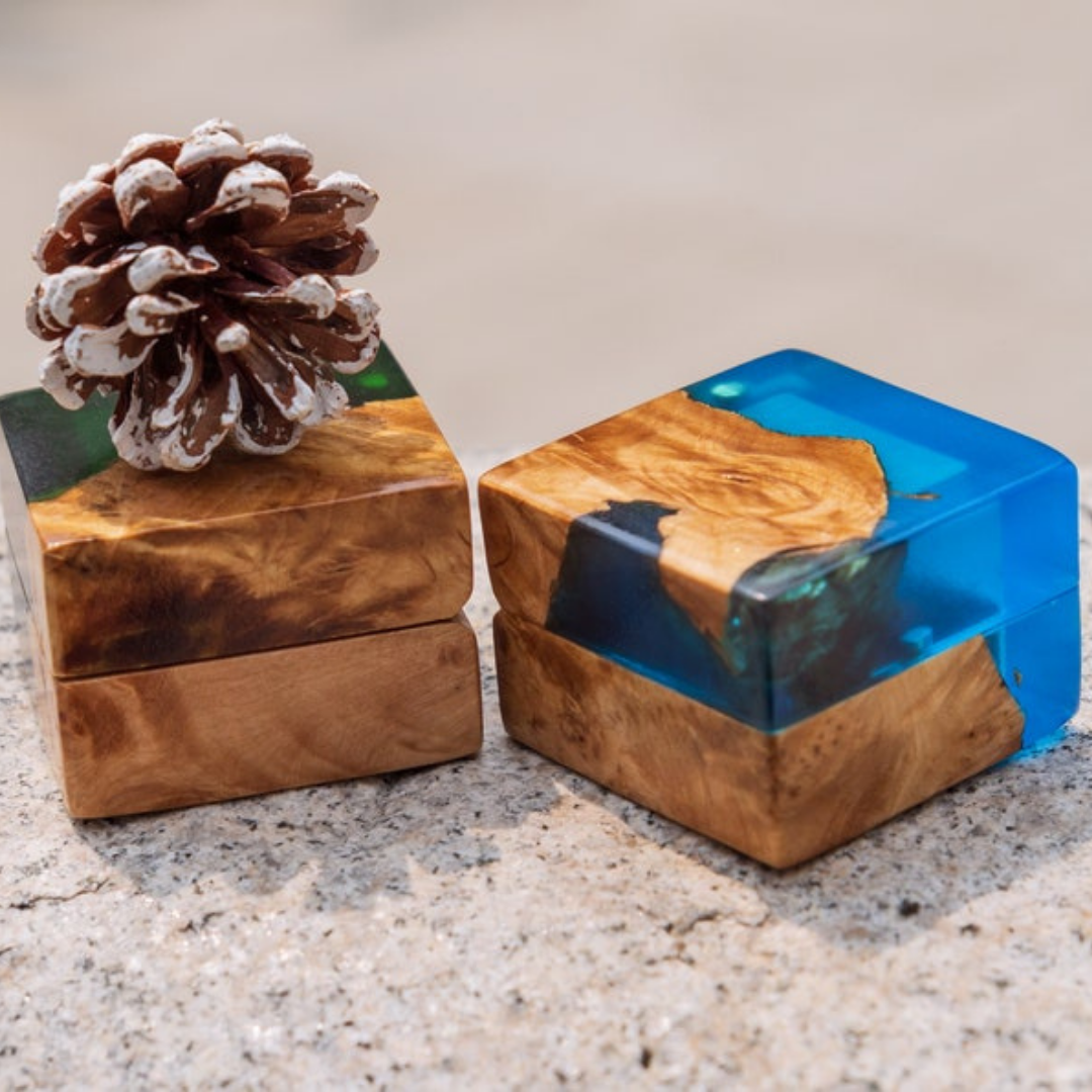 Nature’s Palette Epoxy Ring Box