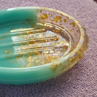 Aqua Epoxy Resin Soap Dish thumbnail