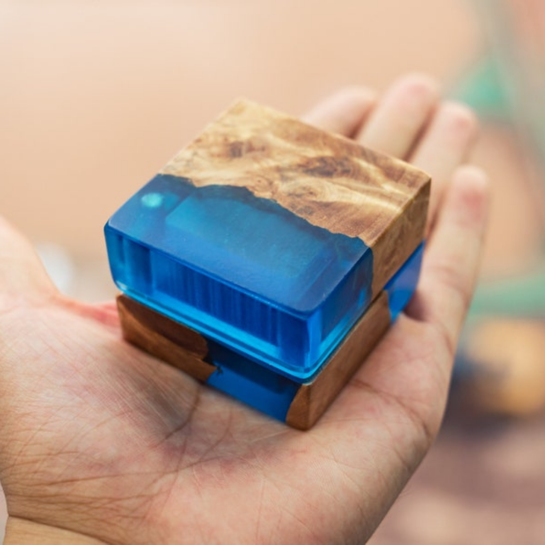 Nature’s Palette Epoxy Ring Box