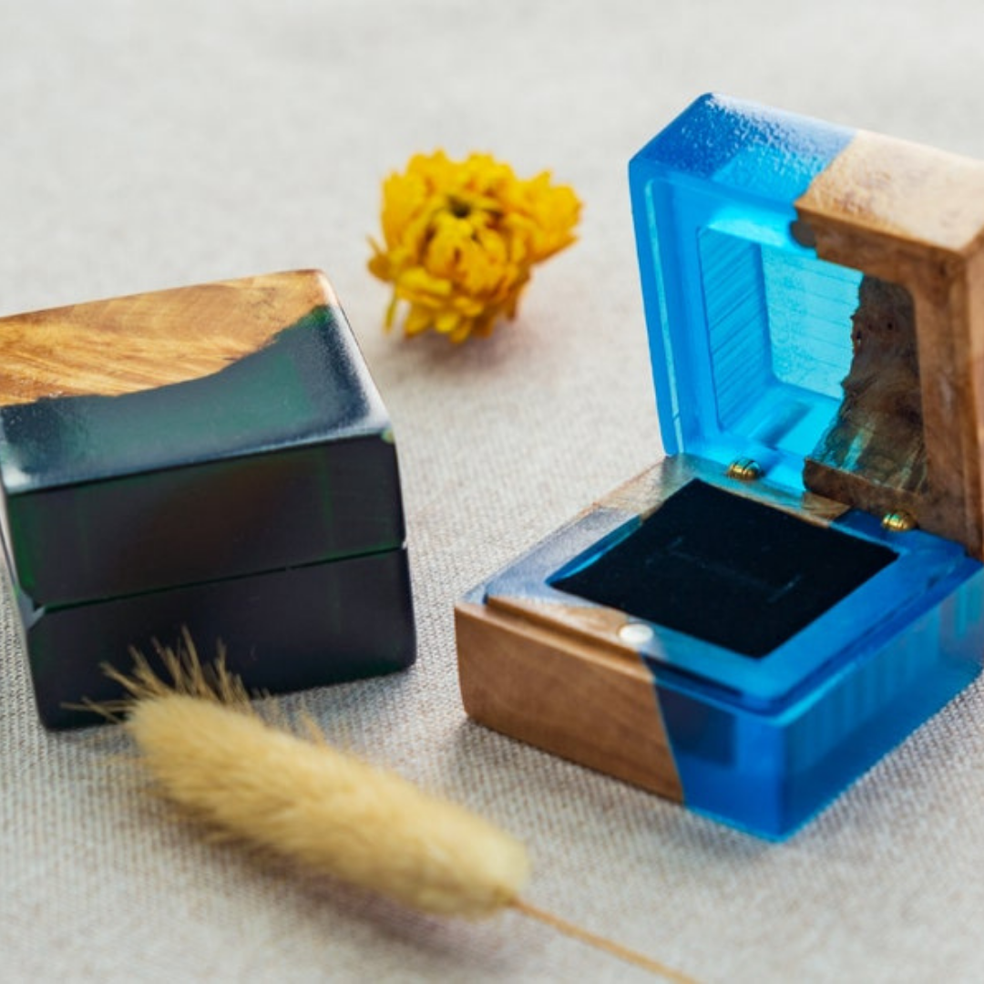 Nature’s Palette Epoxy Ring Box