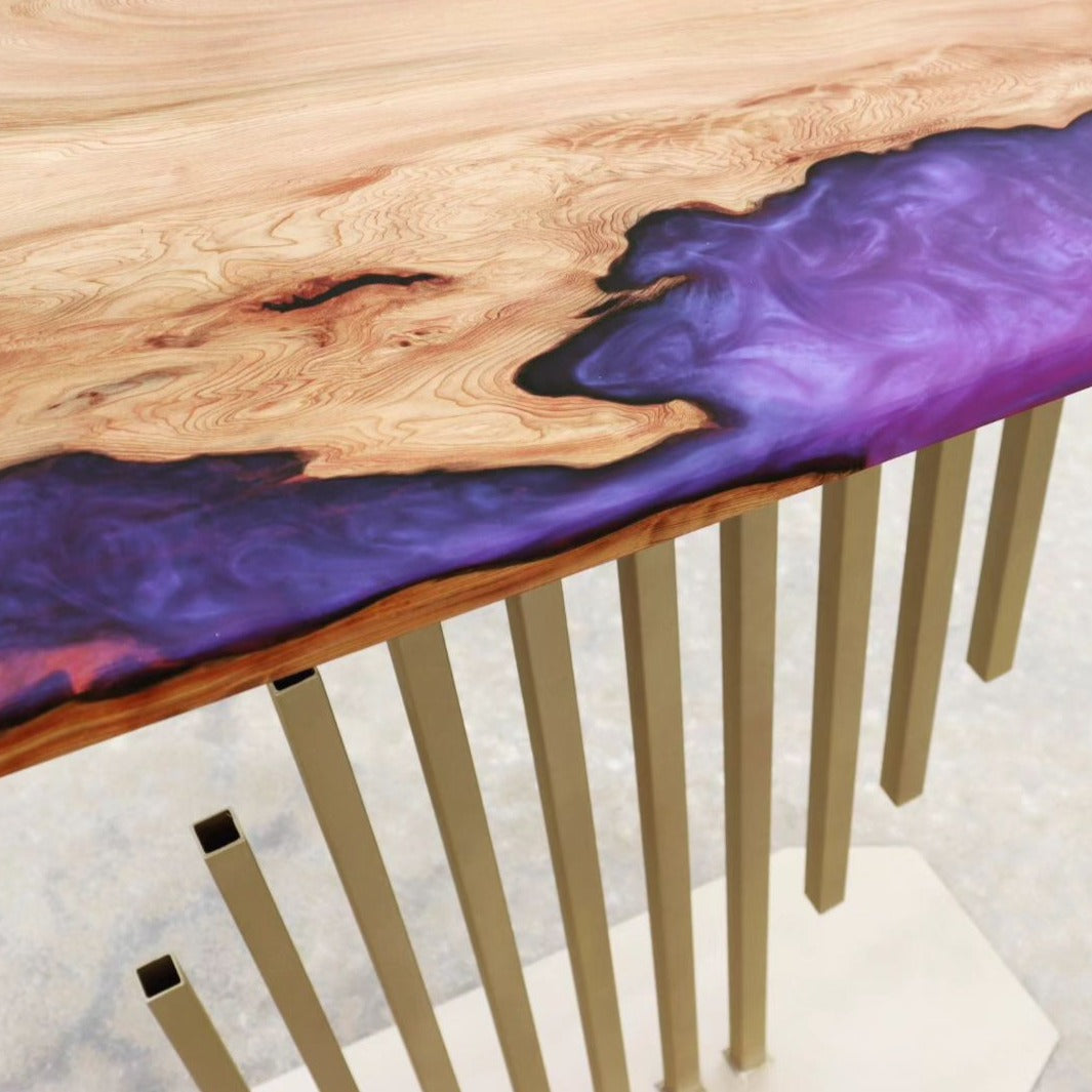 Epoxy Resin Console Table
