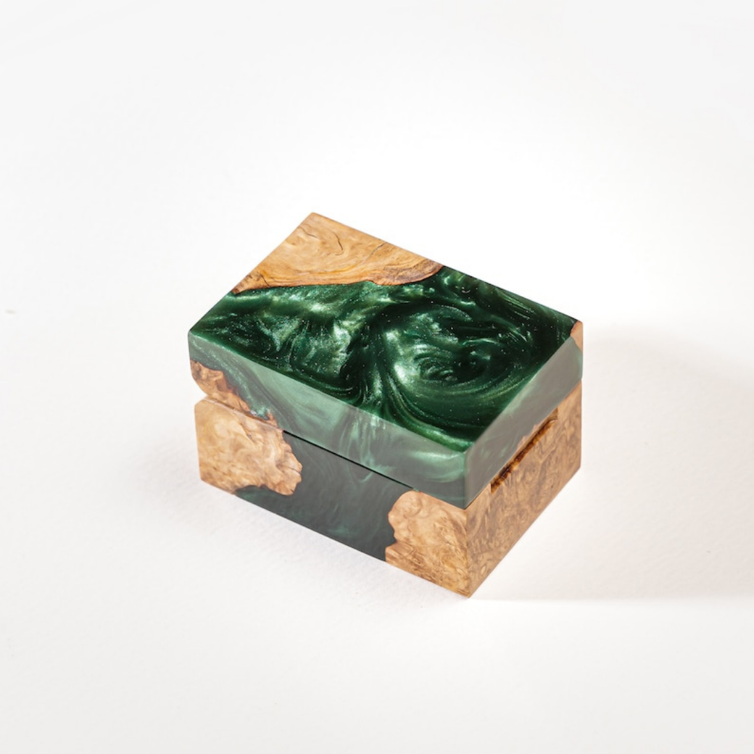 Resin Rainbow Ring Box