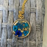 Stainless steel Resin Floral Neckless thumbnail