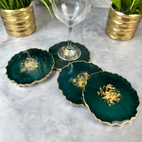 Lush Leaf Epoxy Coasters thumbnail