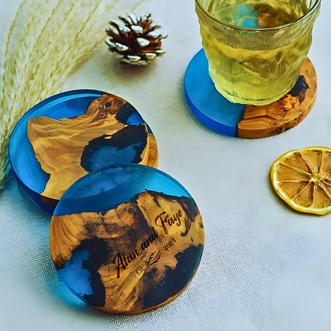 Custom Epoxy Coasters