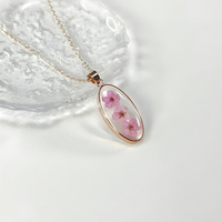 Forget Me Not Resin Flower Necklace thumbnail