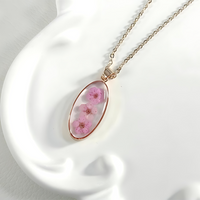 Forget Me Not Resin Flower Necklace thumbnail
