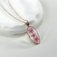 Forget Me Not Resin Flower Necklace thumbnail