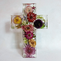 Silk Flowers Epoxy Cross Signs thumbnail