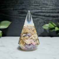 Small Flower Transparent Resin Ring Holder thumbnail