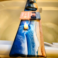 Beach Theme Epoxy Bathtub Tray thumbnail
