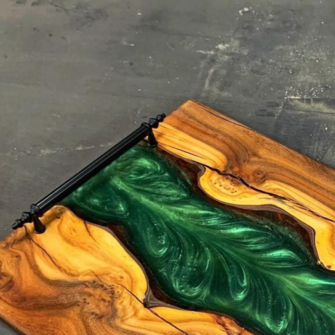 Epoxy Resin Charcuterie Tray set