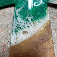 Ocean Reflection Resin Cross Sign thumbnail