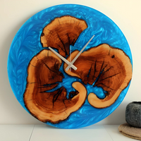Blue Gem Resin Clock thumbnail