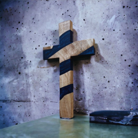 Blue Epoxy Faith Cross Sign thumbnail