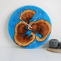 Blue Gem Resin Clock thumbnail