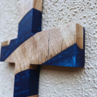 Blue Epoxy Faith Cross Sign thumbnail