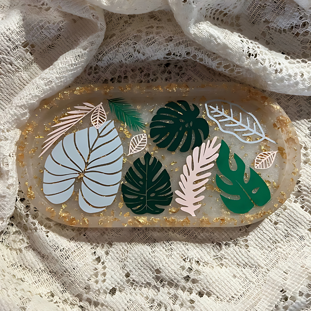 Greenery Epoxy Resin Dish
