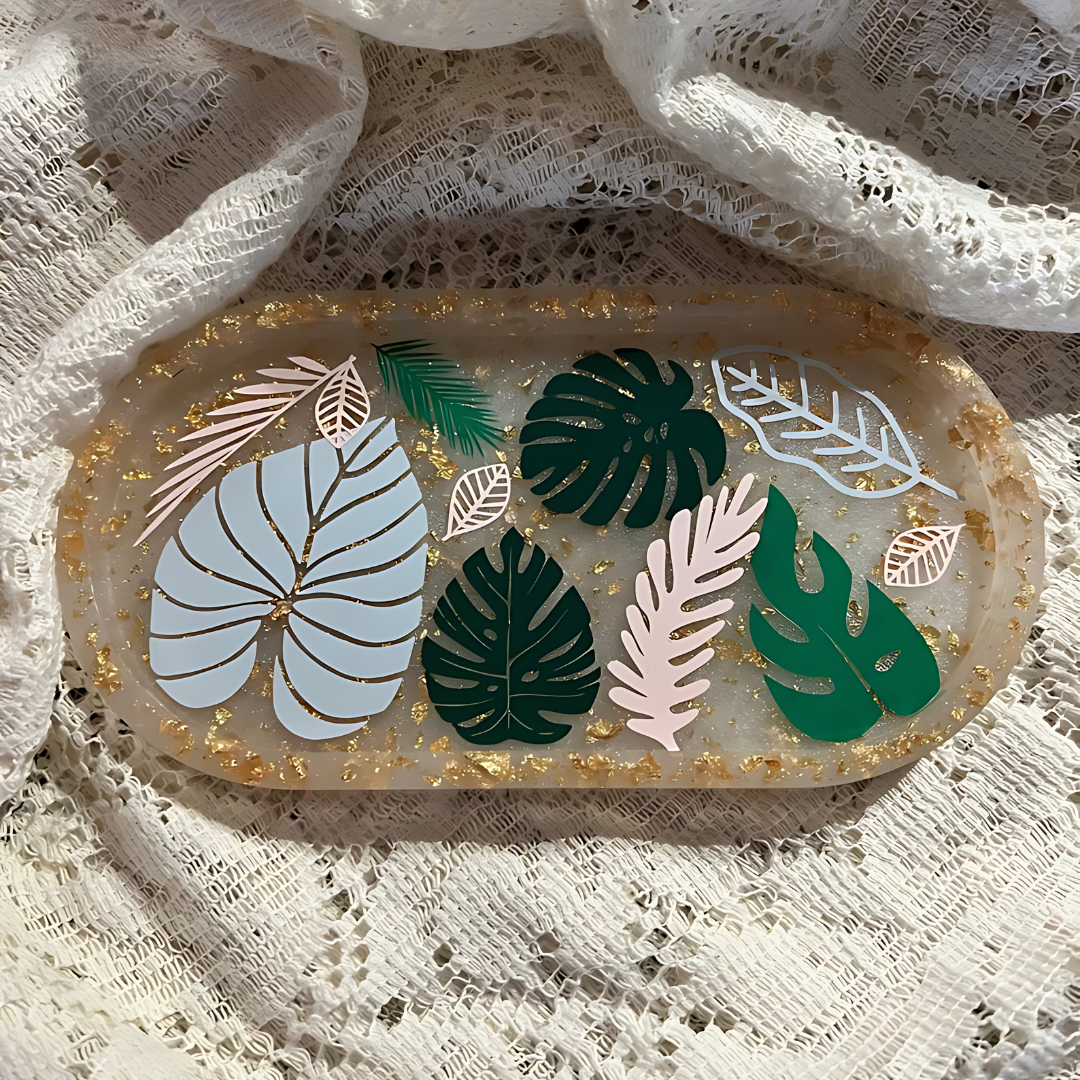 Greenery Epoxy Resin Dish
