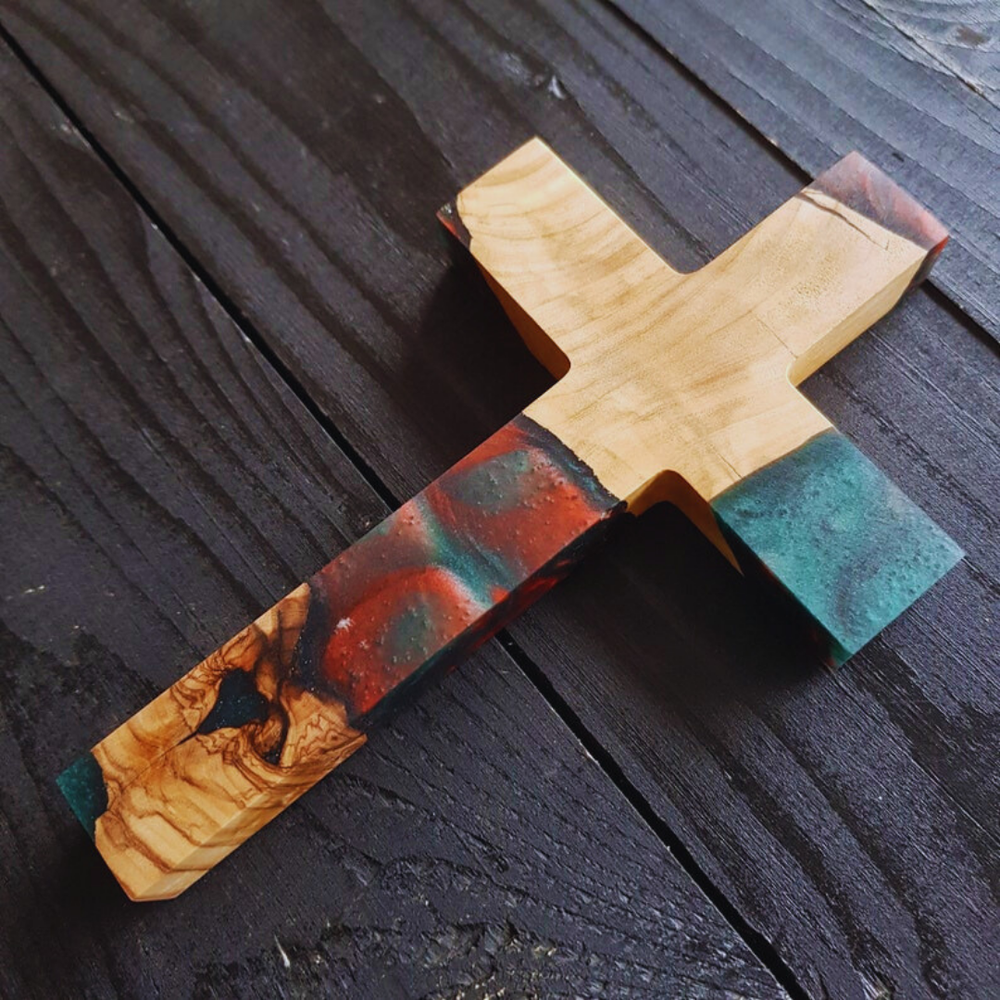 Epoxy Christ Cross Sign