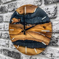 Matt Black Epoxy Clock thumbnail