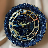Eclectic Epoxy Geode Wall Clock thumbnail